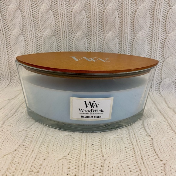 Woodwick Accents New Large Woodwick Candle Magnolia Birch Poshmark